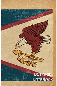 Dot Grid Notebook- Falcon Pop Art: 120 Dot Grid Pages, 5.5 X 8.5 Inches