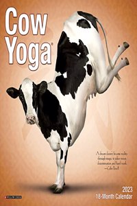 Cow Yoga 2023 Mini Wall Calendar