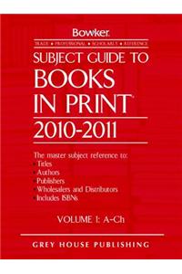 SUBJECT GUIDE TO BOOKS IN PRINT 6 VOLS