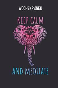 Wochenplaner mit Ganesha Mandala für Meditation