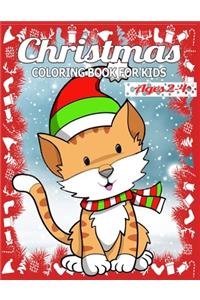 Christmas Coloring Book for Kids Ages 2-4: Children's Christmas Gift or Present for Toddlers & Kids - 50 Beautiful Pages to Color with Holiday Season, Christmas, and Silly Snowman & More!