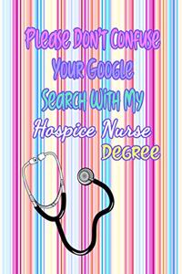 Please Don't Confuse Your Google Search With My Hospice Nurse Degree