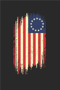 Betsy Ross Flag Notebook - American Patriot Journal Planner