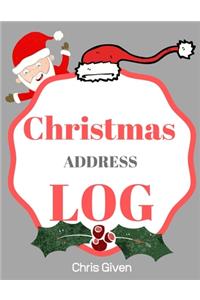 Christmas Address Log