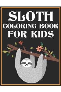 Sloth Coloring Book for Kids