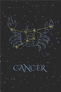 Daily Planner - Zodiac Sign Cancer: Horoscope Appointment Book, Astrology weekly calendar, undated, 120 Pages, 6" x 9" Organizer