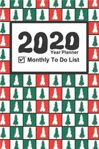 Year Planner 2020! Monthly To Do List! Christmas Theme!