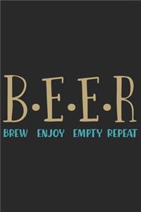 Beer brew enjoy empty repeat