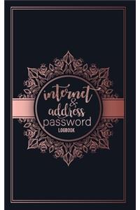 internet address & password logbook