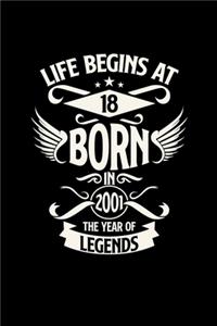 Life begins at 18 born in 2001