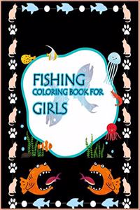 Fishing Coloring Book For Girls