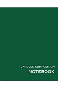 Unruled Composition Notebook