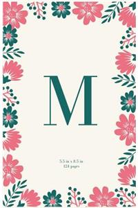 Monogram Letter M Journal