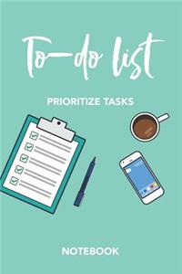 To-Do List Prioritize Task Notebook