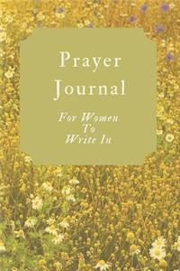 Prayer Journal for Women to Write in