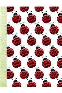 Lovely Ladybugs 100 Pages 8.5 X 11 Journal Notebook