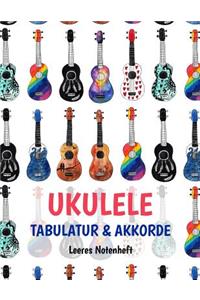 Ukulele Tabulatur Und Akkorde Leeres Notenheft