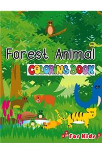 Forest Animal Coloring Book for Kids