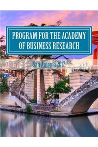 Program for the Academy of Business Research: Atlantic City 2017