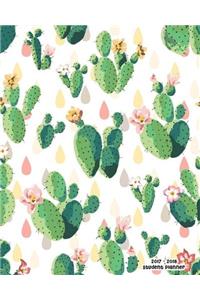 2017 - 2018 Student Planner: Cactus Design-Academic Planner and Daily Organizer -Inspiring Quotes for Students-Planners & Organizers for High School, College & University Students) (Volume 4)