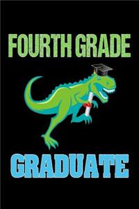 Fourth Grade Graduate: Cute T-Rex Grade 4 Graduation Gift Journal