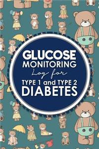 Glucose Monitoring Log for Type 1 and Type 2 Diabetes