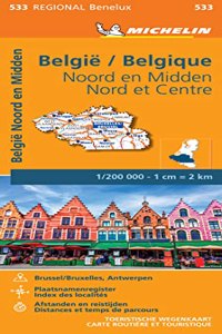 Michelin Map Belgium: North & Central 533