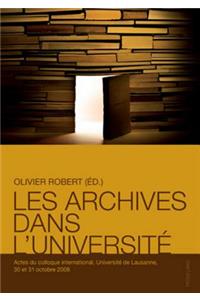 Les Archives Dans l'Université