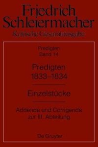 Predigten 1833-1834