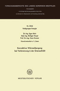 Konvektiver Wärmeübergang Bei Verbrennung in Der Grenzschicht