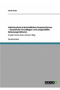 Arbeitsschutz in betrieblichen Organisationen - Gesetzliche Grundlagen und ausgewählte Belastungsfaktoren
