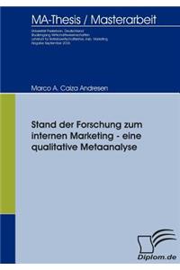 Stand der Forschung zum internen Marketing