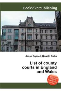 List of County Courts in England and Wales