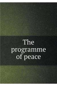 The programme of peace
