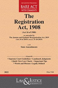The Registration Act,1908 (Act 16 of 1908) LATEST EDITION 2022