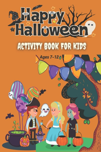 Halloween activity book for kids ages 7-12