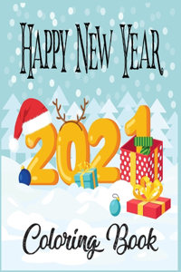 Happy New Year Coloring Book