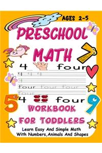 Preschool Math WorkBook For Toddlers