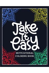 Take It Eazy motivational coloring book