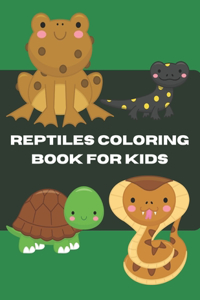 Reptiles Coloring Book For Kids