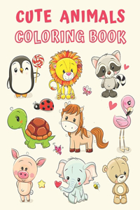 Cute Animals Coloring Book