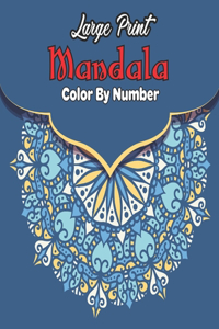 Easy Mandala Color by Number Book with Senior