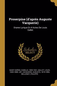 Proserpine (d'après Auguste Vacquerie)