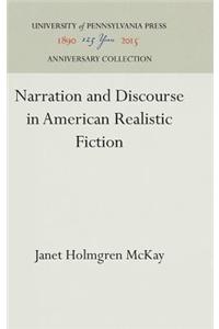 Narration and Discourse in American Realistic Fiction