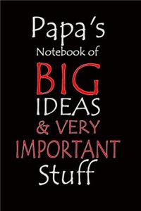 Papa's Notebook of Big Ideas & Very Important Stuff