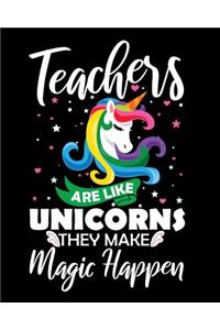 Teachers Are Like Unicorns They Make Magic Happen