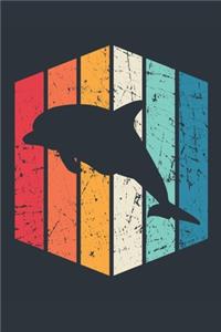 Vintage Dolphin Notebook - Gift for Dolphin Lovers - Retro Dolphin Journal - Dolphin Diary for Boys and Girls