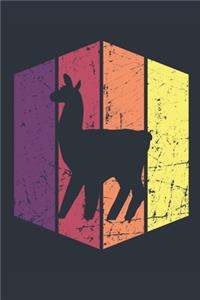 Vintage Llama Journal - Gift for Llama Lovers - Retro Llama Notebook - Llama Diary for Boys and Girls
