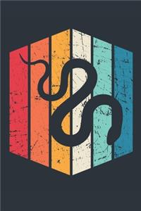 Vintage Snake Notebook - Gift for Snake Lovers - Retro Snake Journal - Snake Diary for Boys and Girls