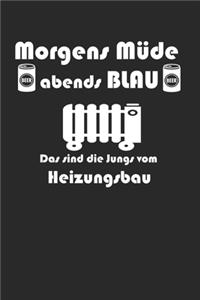 Morgens Müde abends blau das sind die Jungs vom Heizungsbau